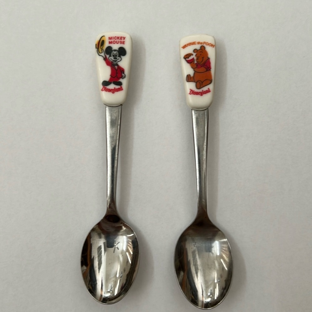 Vintage Walt Disney Spoons Mickey Mouse and Winnie the Pooh